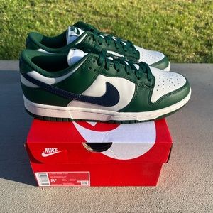 NEW Nike Dunk Low Retro Gorge Green Midnight Navy Women's Size 8.5 Wmns/7mens